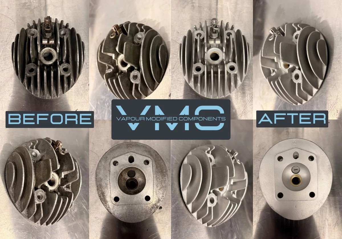Clean satin finish on metal part