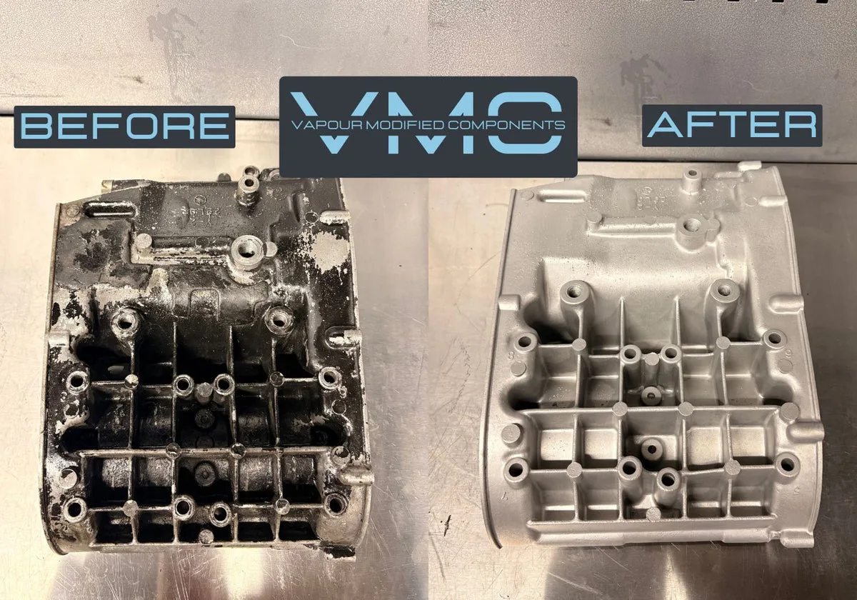 Classic component vapour blasting result