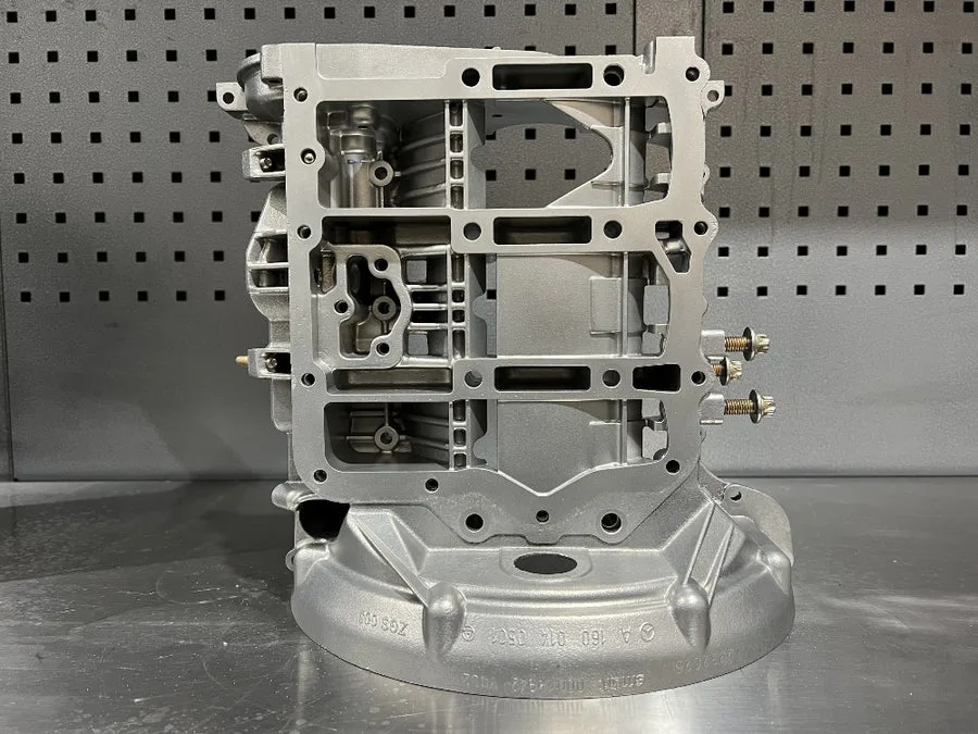 Vapour blasted engine parts